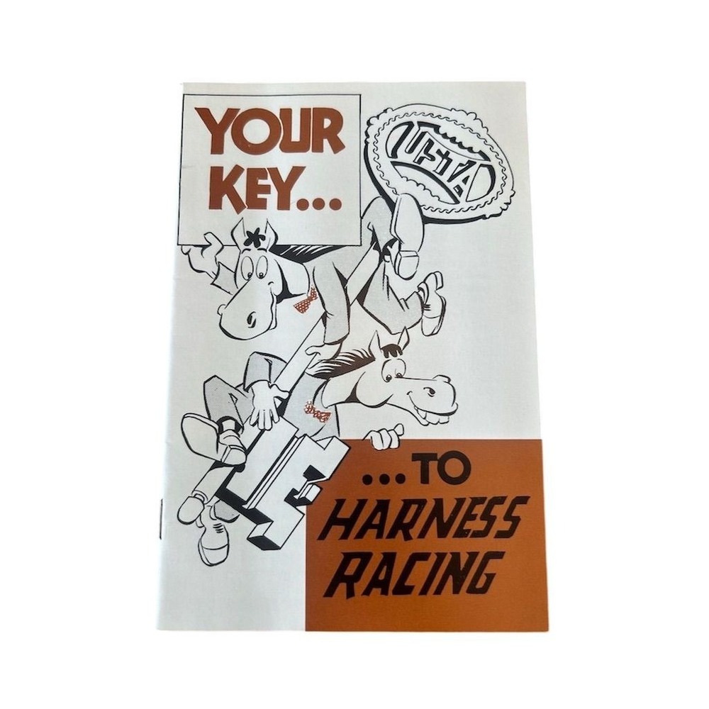 USTA Your Key To Harness Racing Booklet Unisex OS White Vintage Ephemera